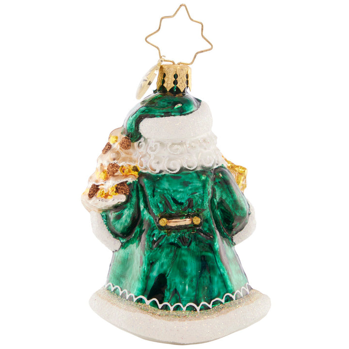 Emerald City Santa Gem Ornament