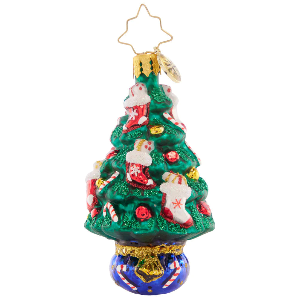 Candy Cane Conifer Gem Ornament