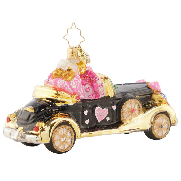 Just Married Roadster Ornament