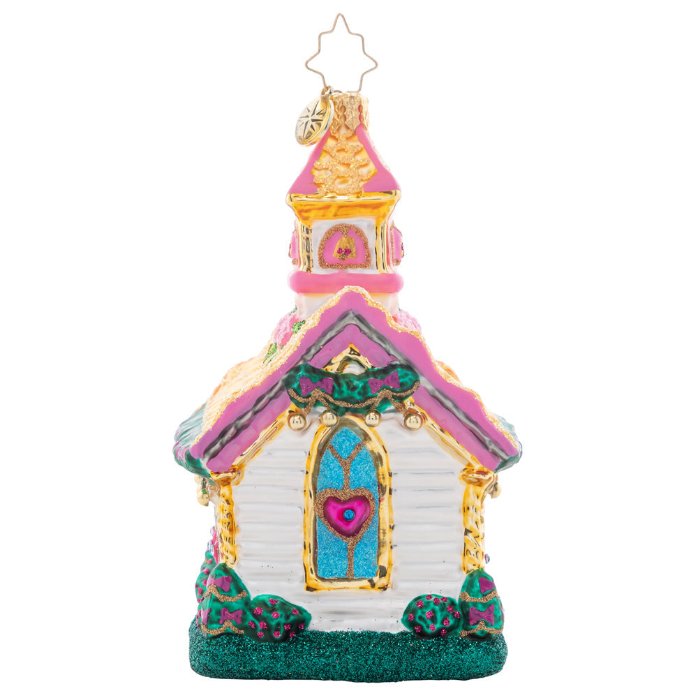 Charming Wedding Chapel Ornament