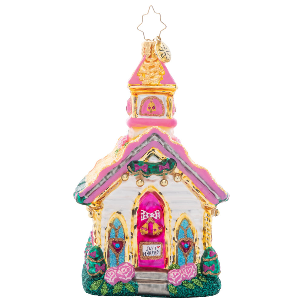 Charming Wedding Chapel Ornament