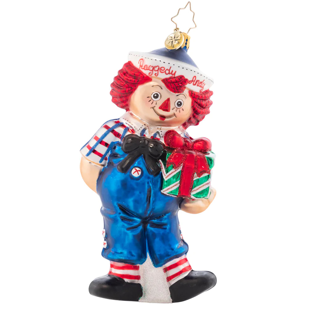 Raggedy Presents Ornament