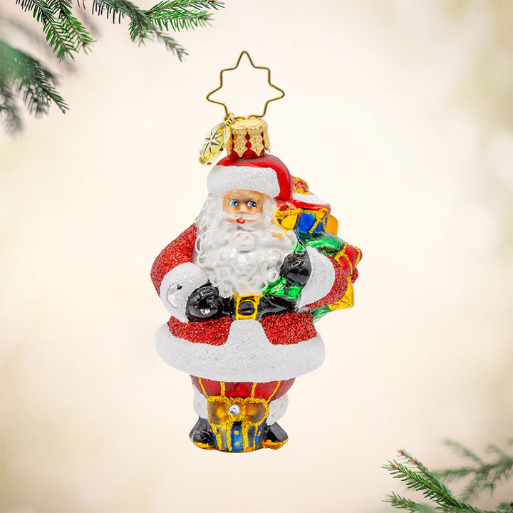Starlit Holiday Delivery Gem Ornament