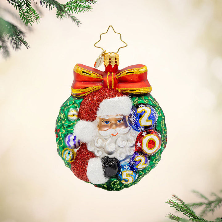 Smiling Through 2025 Gem Ornament