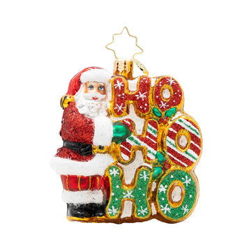Merry Ho Ho Ho Santa Gem