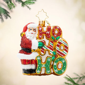 Merry Ho Ho Ho Santa Gem