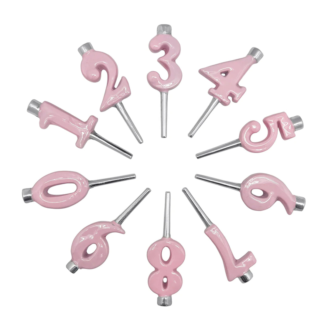 Pink Candle Number Set