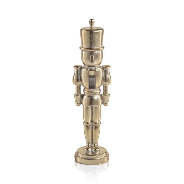 Gold Metallic Decorative Nutcracker 2.25"x 10"