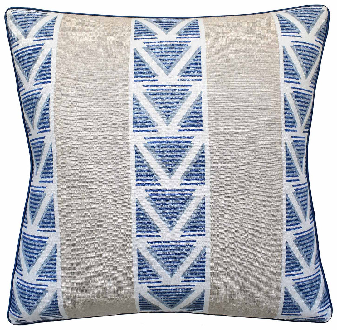 Burton Stripe - Linen/Navy - Pair