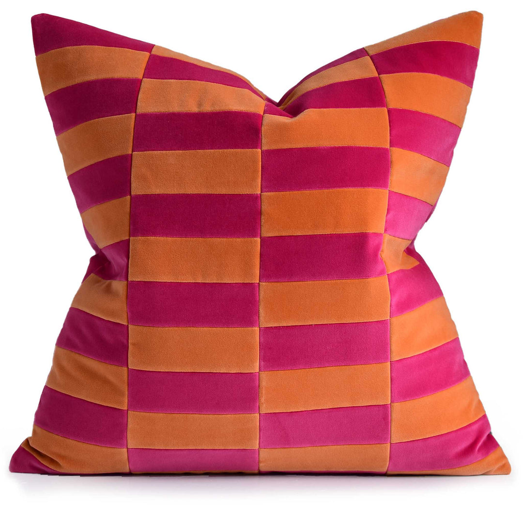 Abbey Fuschia/Melon Pillow Pair