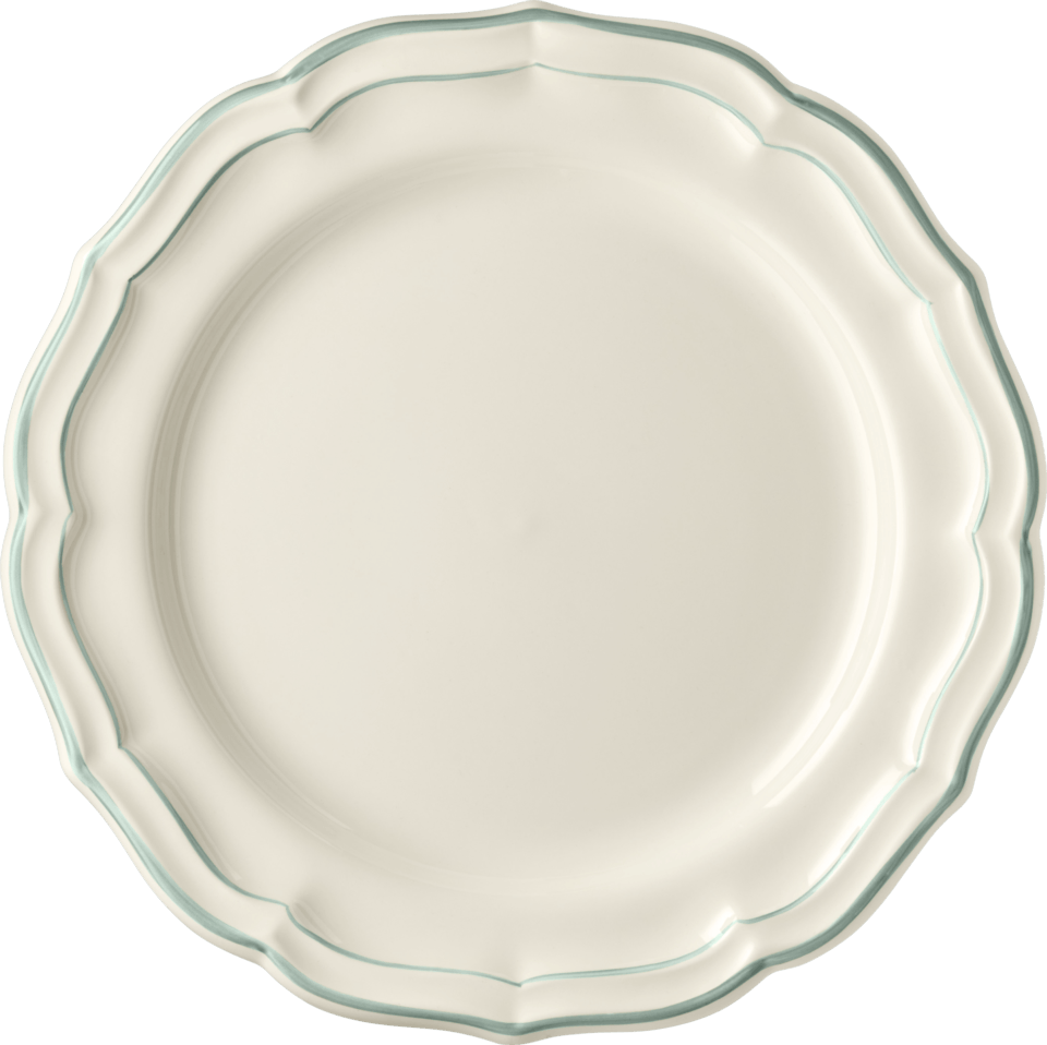 Filet Celadon/Earth Grey Dinner Plate