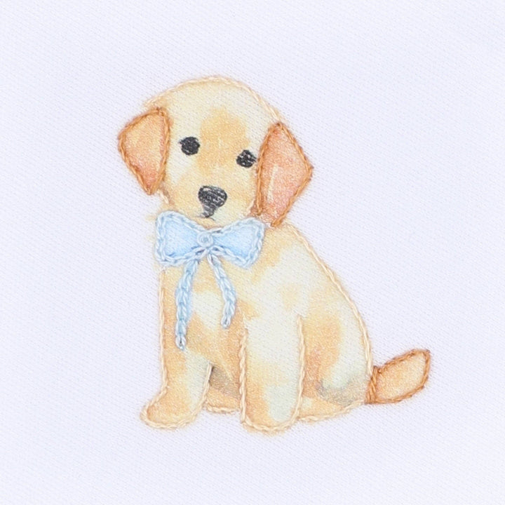 Sweet Golden Footie - Light Blue