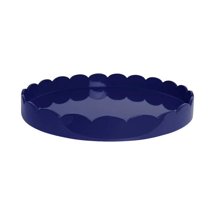 Round Large Lacquered Scallop Tray 20x20
