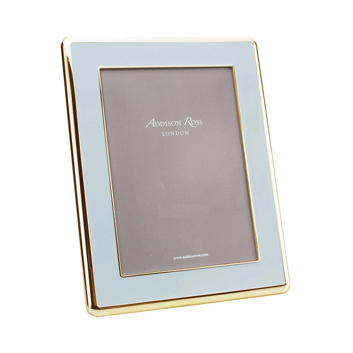 Enamel & Gold Curve Frame