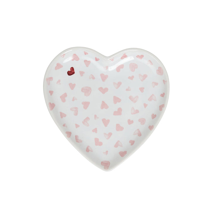 Love You More 7" Heart Tray - Pink