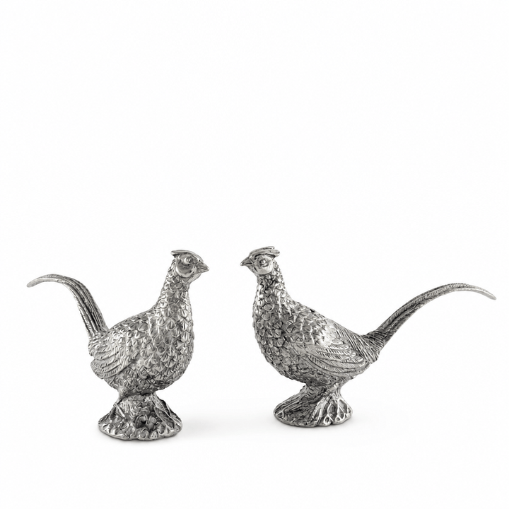 Pewter Pheasants Salt & Pepper Set