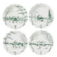 Country Estate Winter Frolic Evergreen Party Plate Assorted Set/4