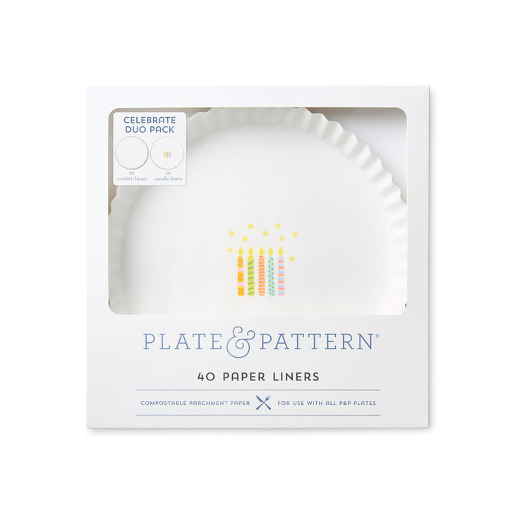 "Celebrate Duo" Preformed Plate Liners