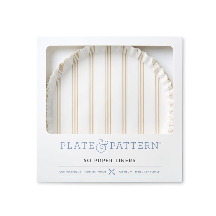 "Sandy Stripes" Preformed Plate Liners