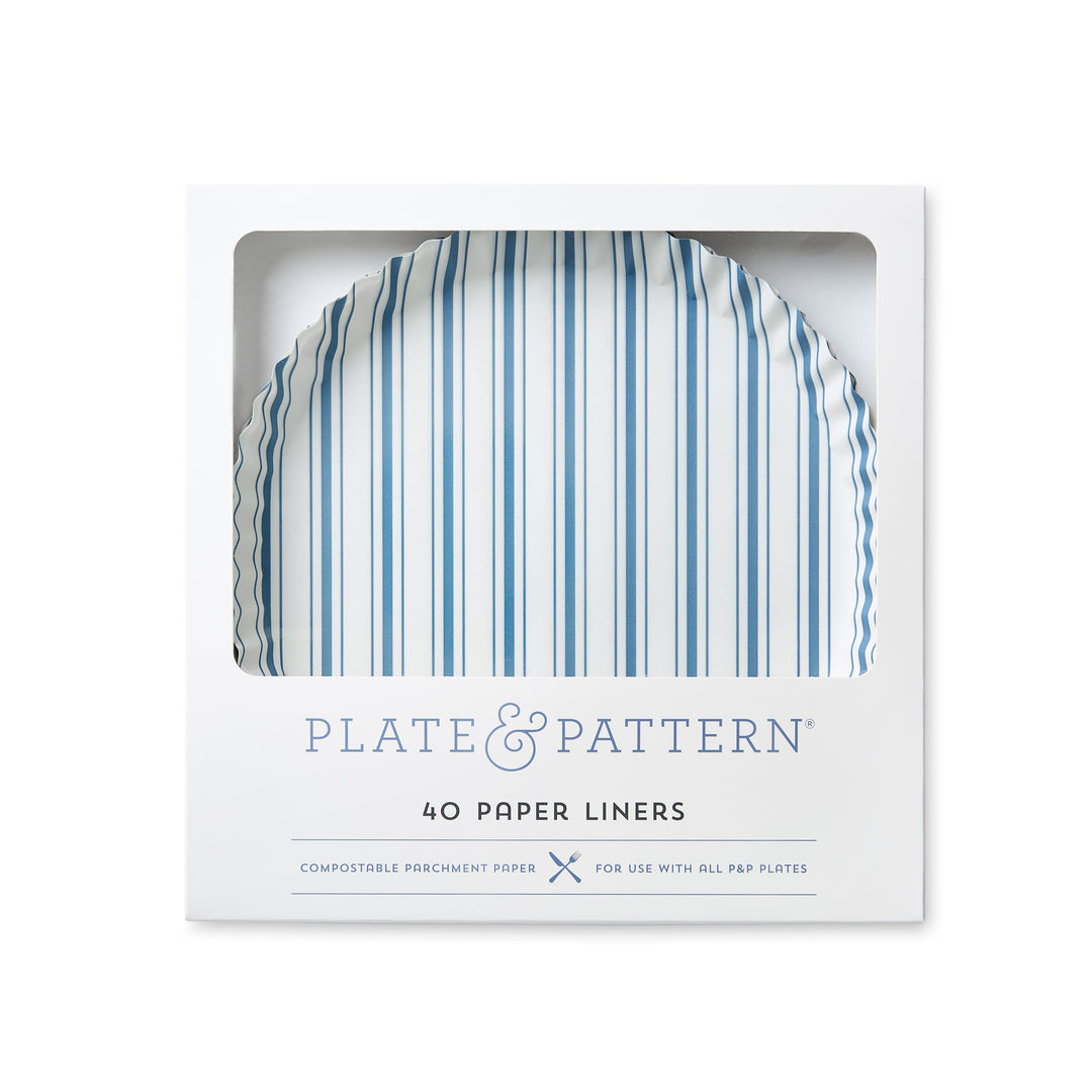 "Seascape Blue" Preformed Plate Liners