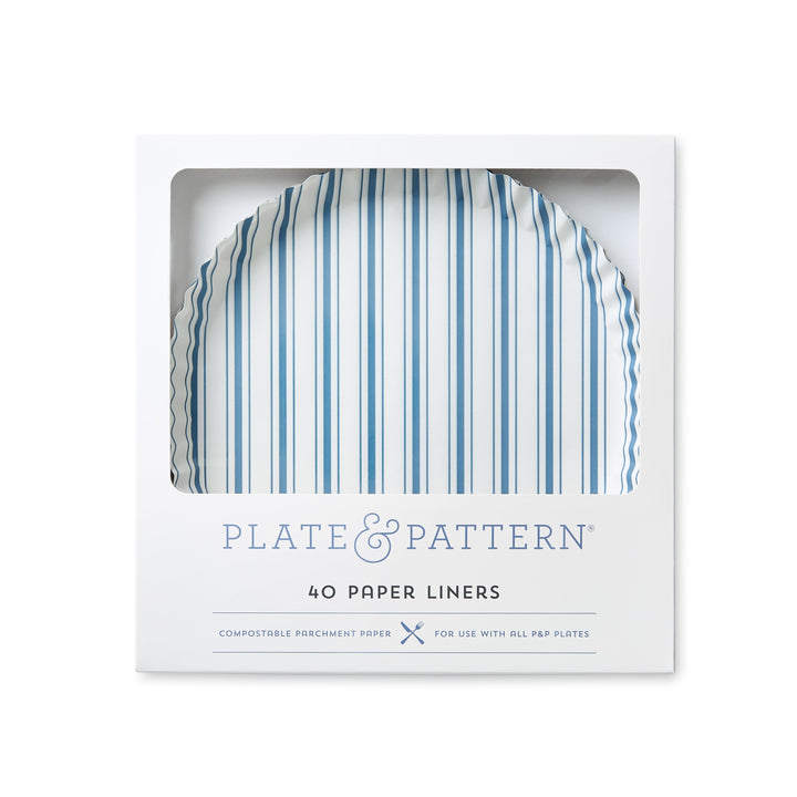 "Seascape Blue" Preformed Plate Liners
