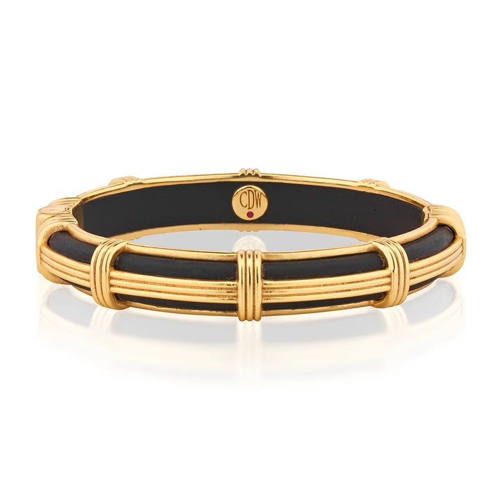 Ebony Gaia Petite Hinged Bangle S/M