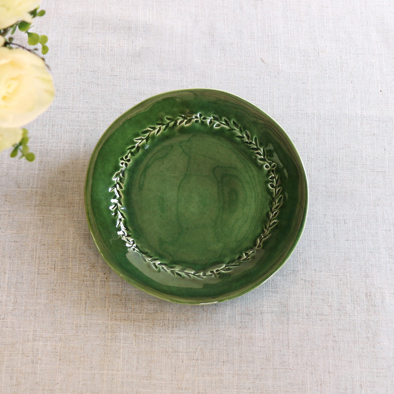 Valentina Salad Plate Green
