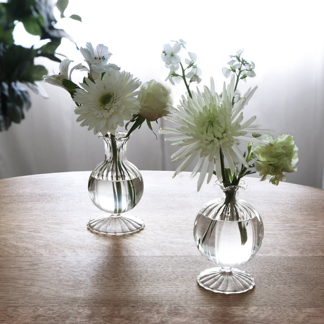Glass Cambridge Louise 5" Bud Vase Set of 2 (Clear)