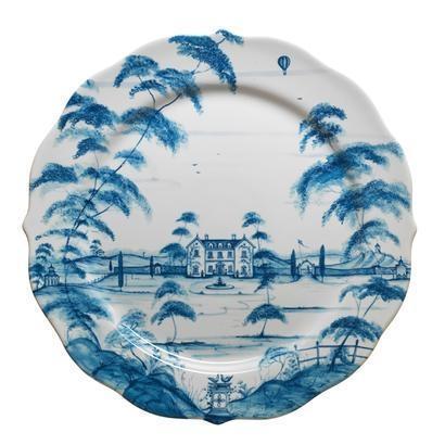 Country Estate Delft Blue Platter/Charger Plate Main House