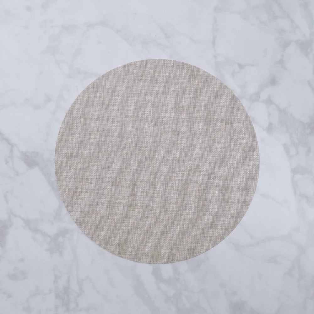 Vida Round Woven Placemat Set Of 4 (Natural)