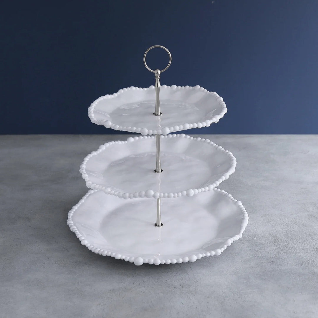 Vida Alegria Triple Tiered Server (White)