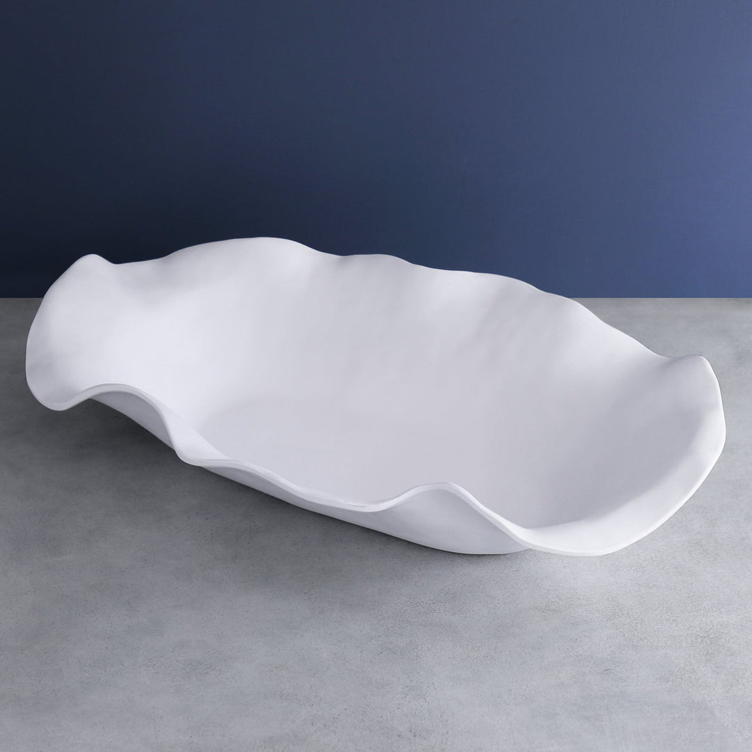 Vida Nube Extra Large Oval Centerpiece (White)