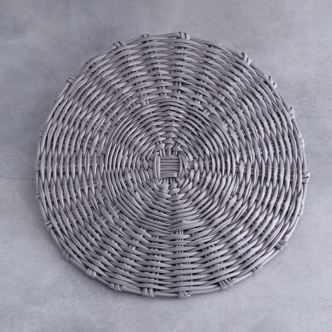 Vida Faux Wicker Placemats Set Of 4 (Grey)