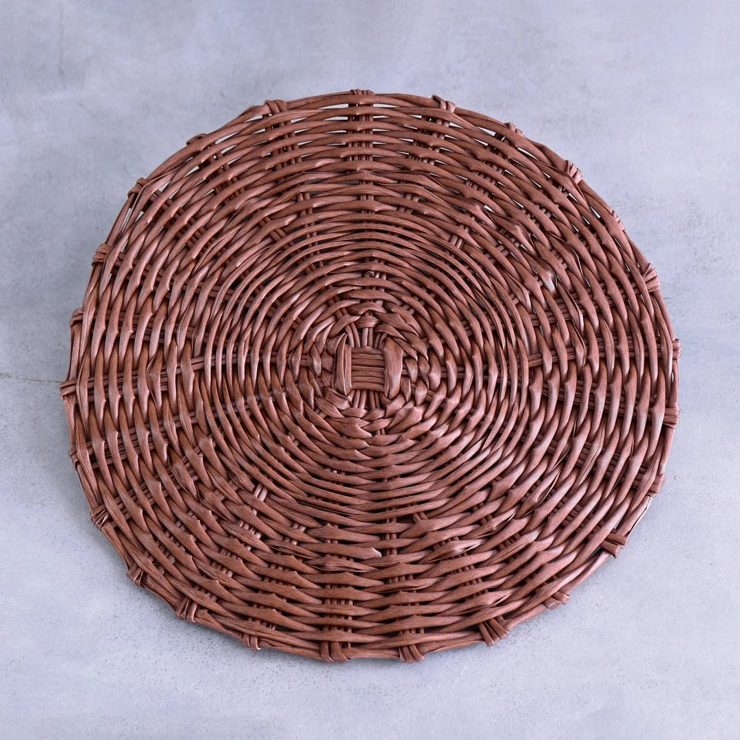 Vida Faux Wicker Placemats Set Of 4 (Brown)