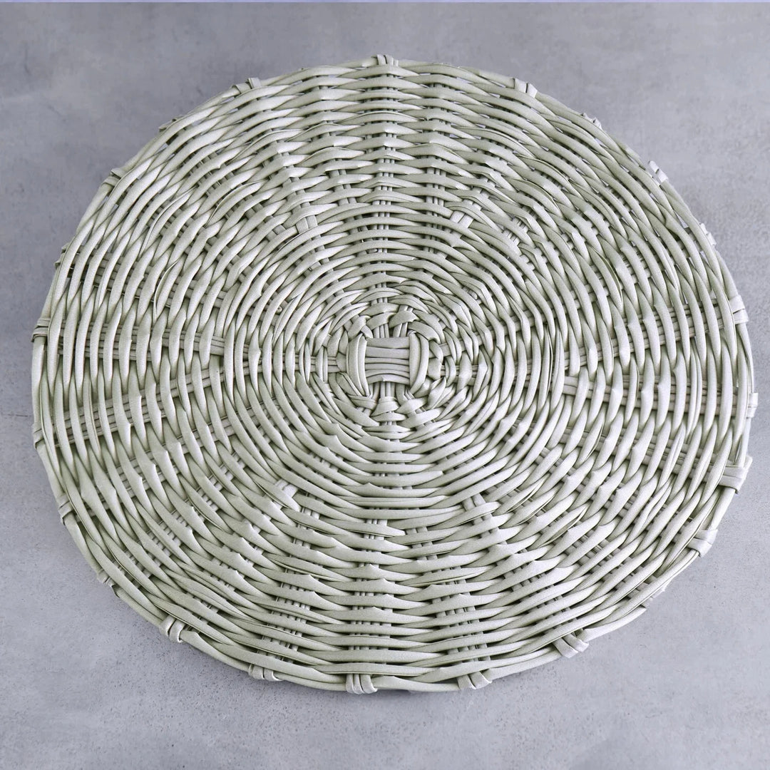 Vida Faux Wicker Placemats Set Of 4 (Seagrass)