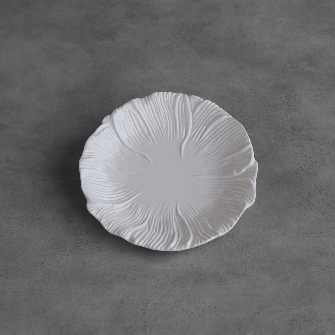 Vida Lettuce 9" Salad Plate Set of 4  (White)