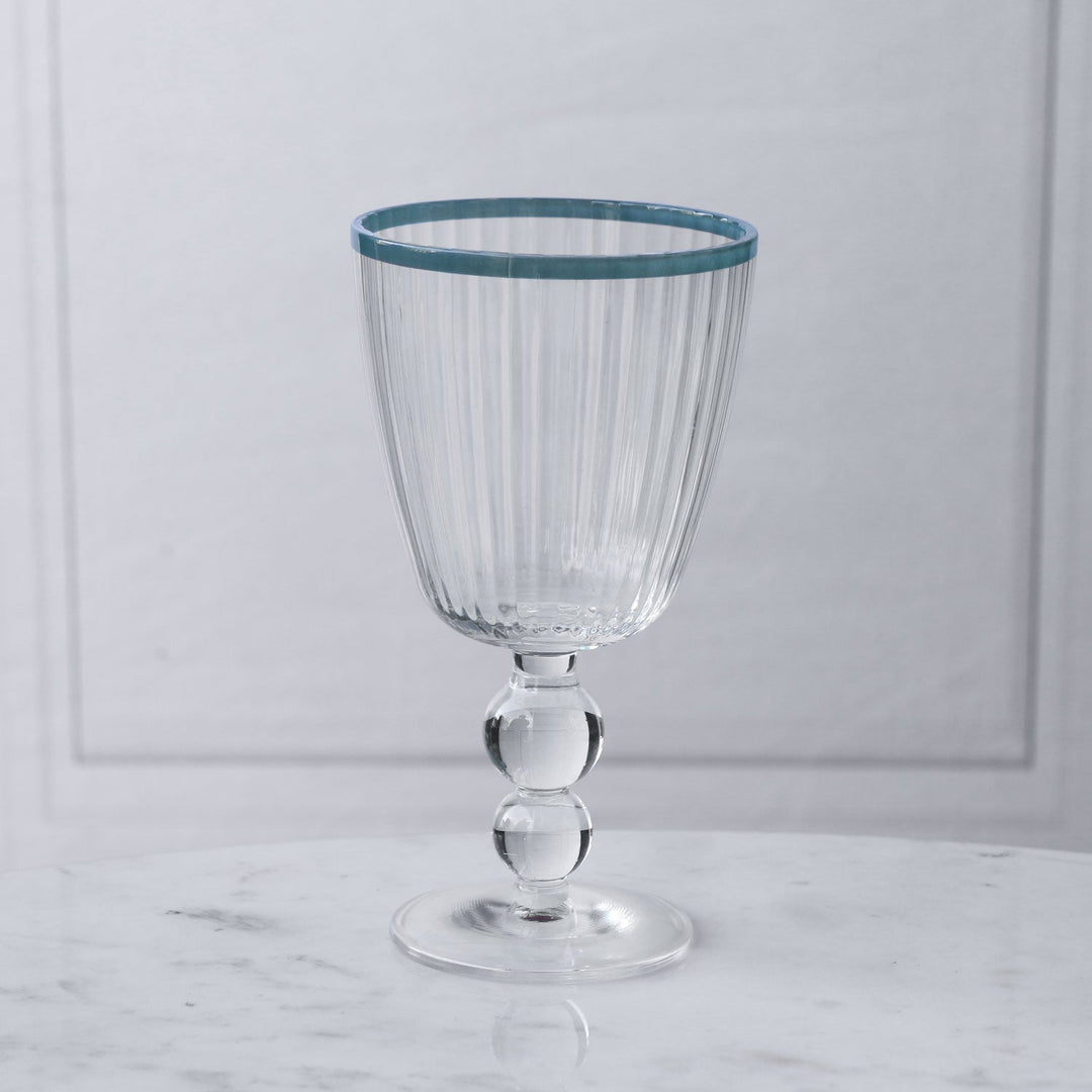 Vida Acrylic All Purpose Set of 4 (Clear and Blue)