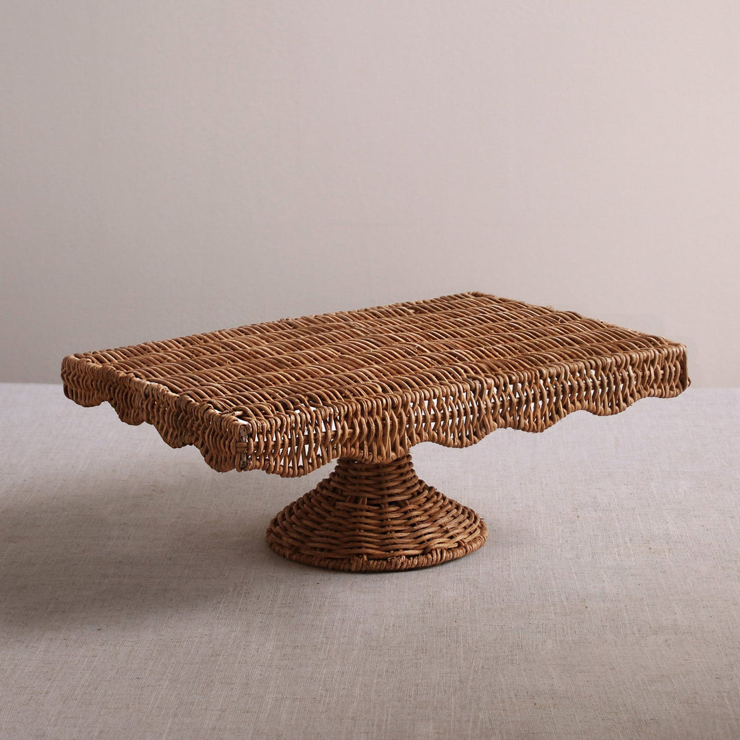 Vida Rattan Rectangular Pedestal
