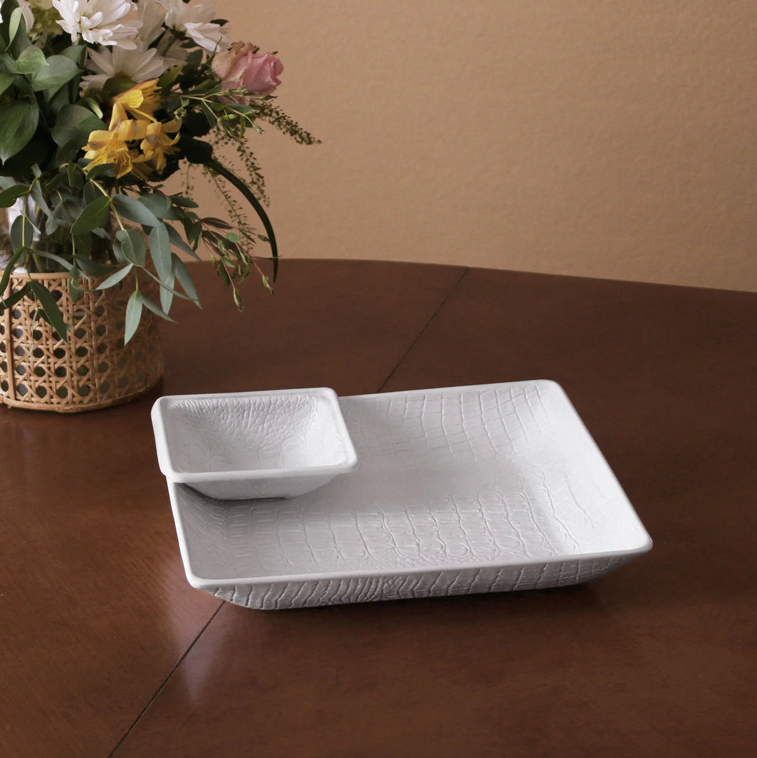 Vida Croc Chip & Dip (White)