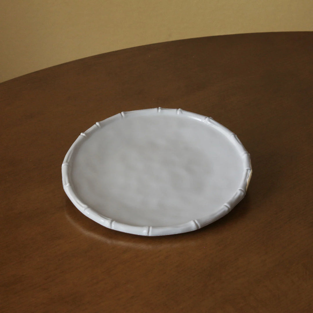 Vida Bamboo 9" Salad Plate Set Of 4 (White)