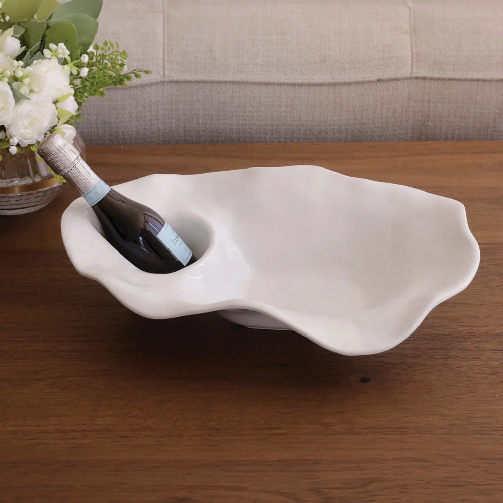 Vida Ocean Oyster Champagne Bucket (White)