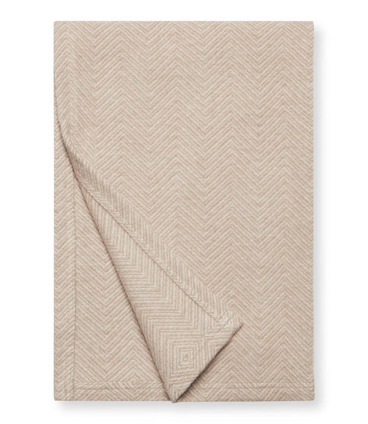 Bayside Herringbone Shawl - Wheat