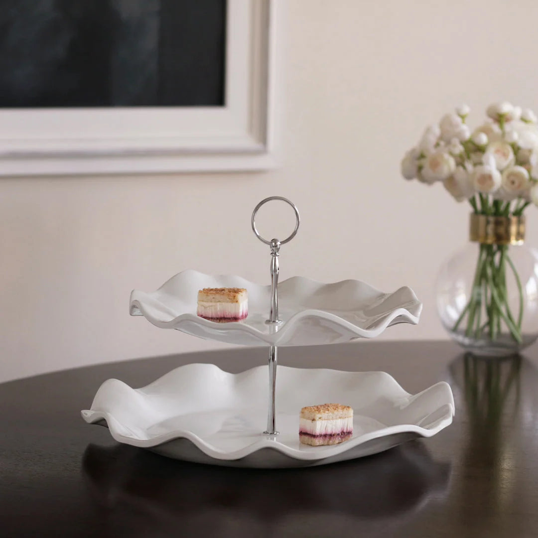 VIDA Havana Two Tiered Server (White)