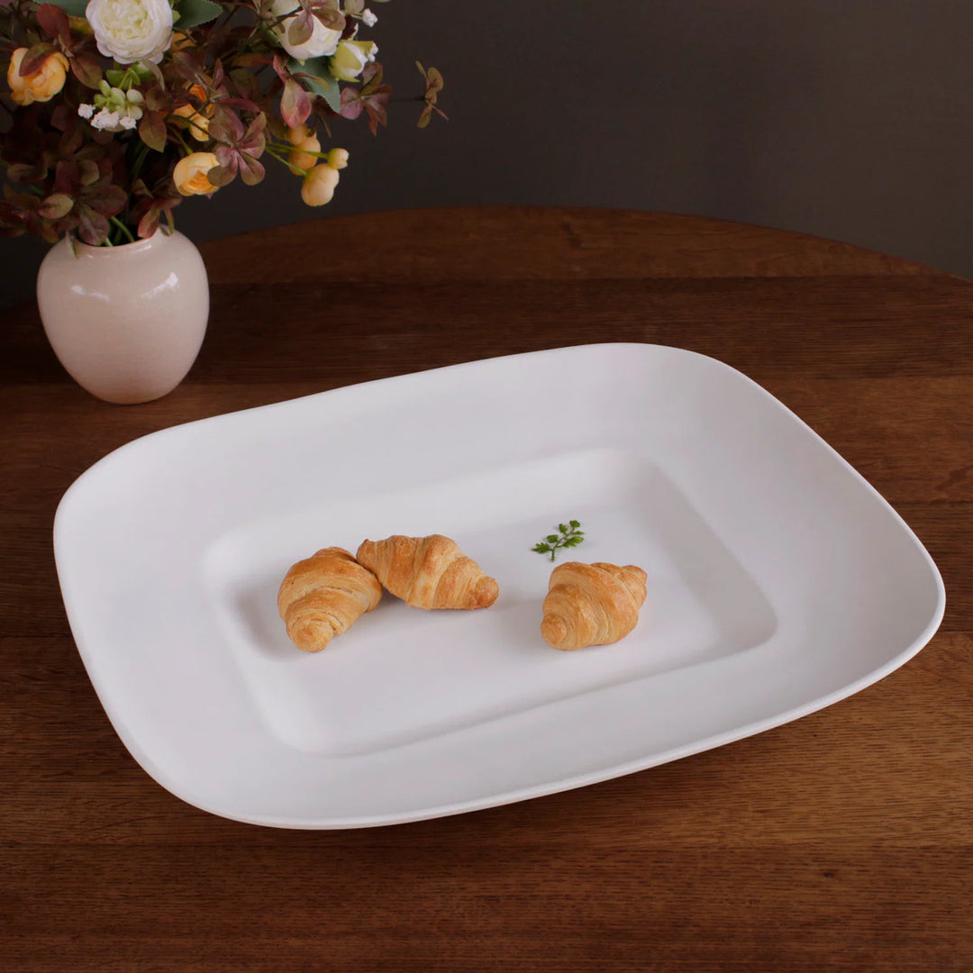Vida Nube Extra Large Rectangle Centerpiece (White)