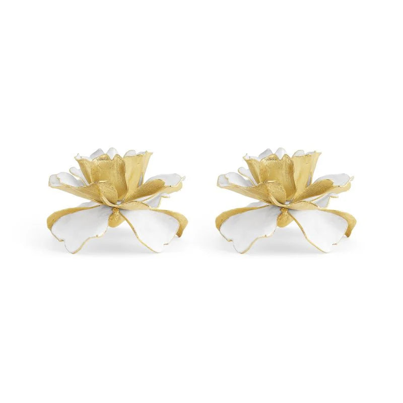 Gardenia Candleholders S/2