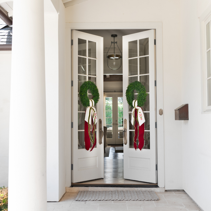 Red Nutcracker Wreath Sash