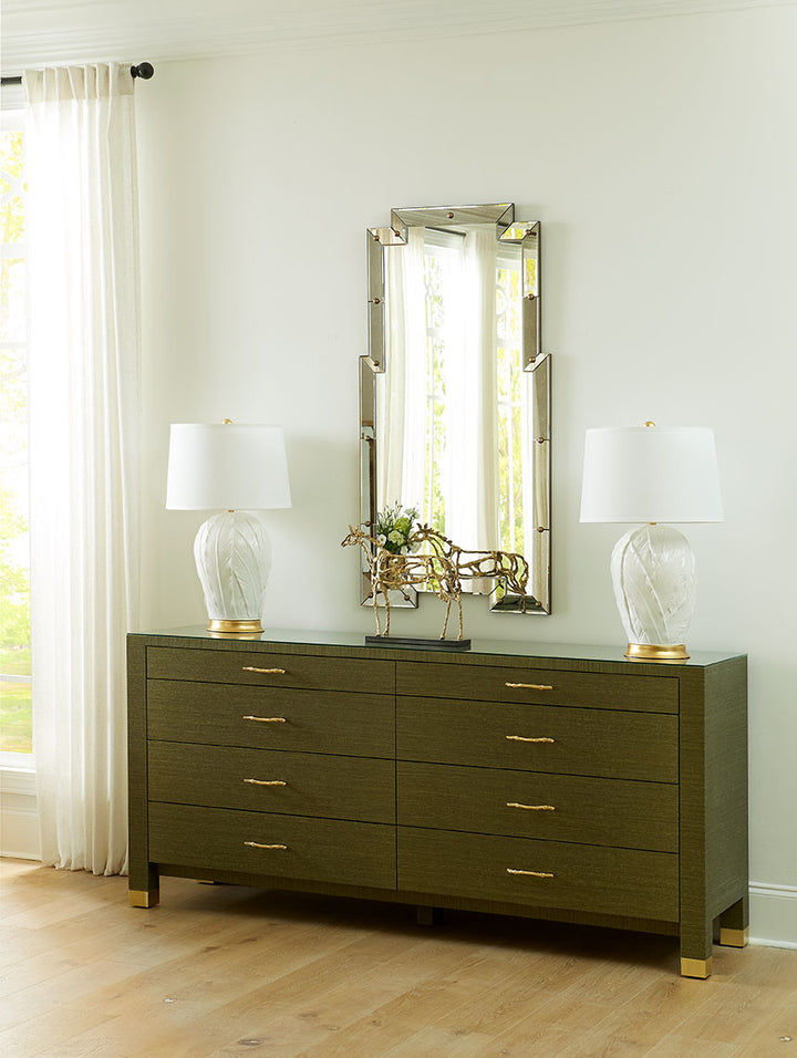 Tobacco Leaf Lamp - Pair