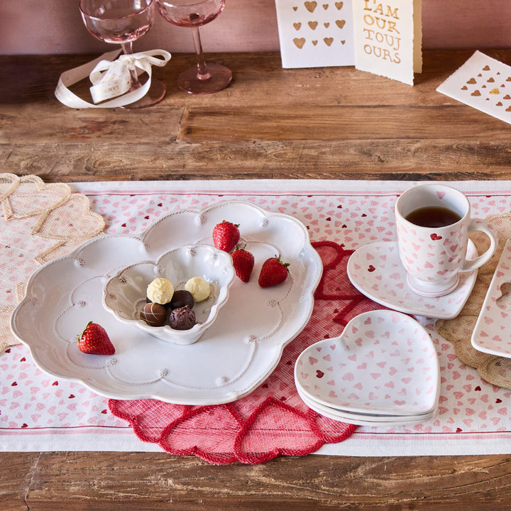 Love You More 7" Heart Tray - Pink