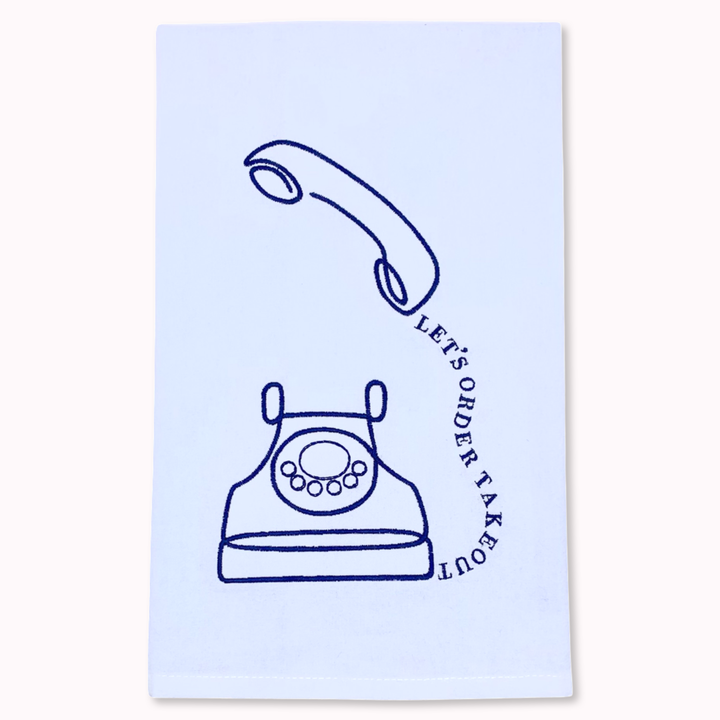 Let's Order Takeout Tea Towel