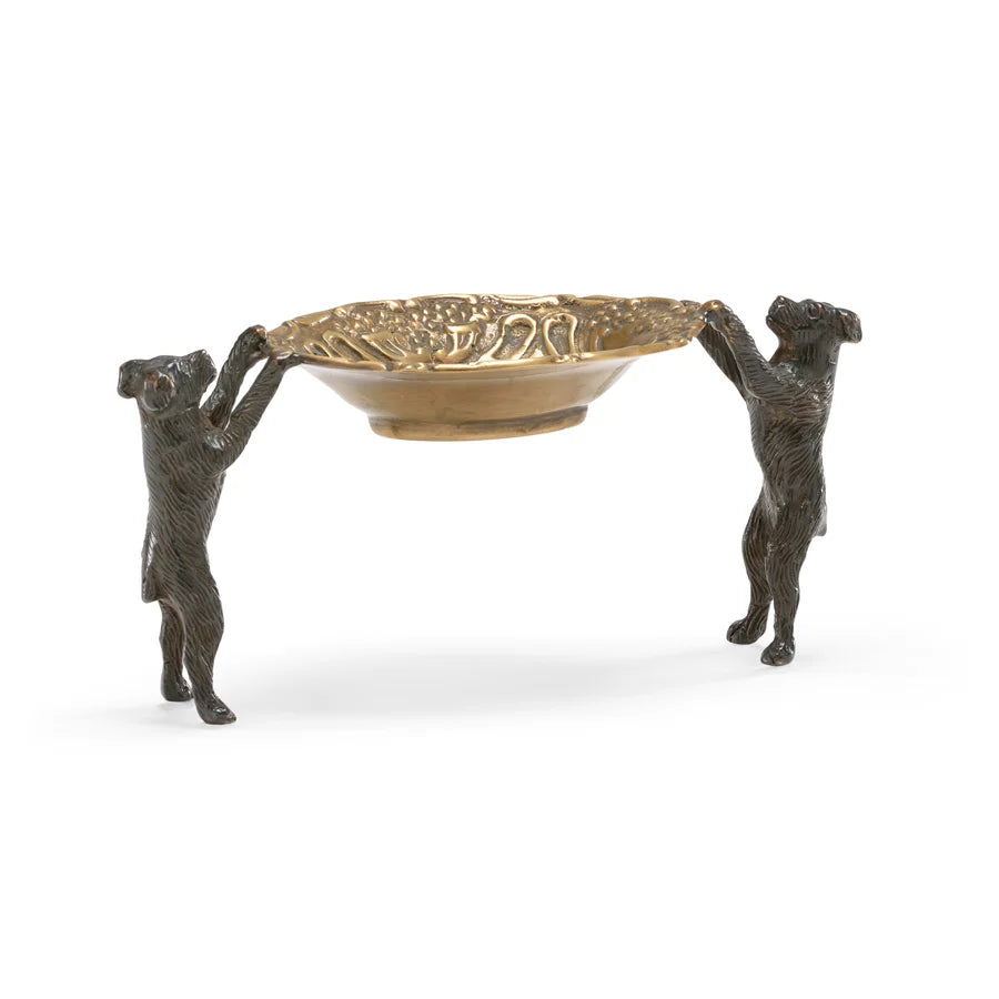 Dogs Bearing Dish